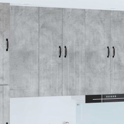 Sonata H Горен кухненски шкаф с рафт Циментено сиво 60 x 31 x 100 см - Module Sonata