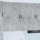 Sonata H Горен кухненски шкаф с рафт Циментено сиво 60 x 31 x 100 см