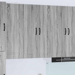 Sonata H Горен кухненски шкаф с рафт Сив Сонома 60 x 31 x 100 см - Bucătării modulare