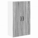 Sonata H Горен кухненски шкаф с рафт Сив Сонома 60 x 31 x 100 см