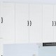 Sonata H Горен кухненски шкаф с рафт Лъскаво бяло 80 x 31 x 100 см