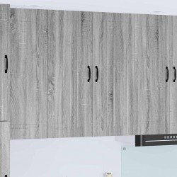 Sonata H Горен кухненски шкаф с рафт Сив Сонома 80 x 31 x 100 см - Bucătării modulare