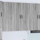 Sonata H Горен кухненски шкаф с рафт Сив Сонома 80 x 31 x 100 см