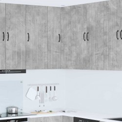 Sonata H Горен кухненски шкаф с рафт Циментено сиво 57 x 57 x 100 см - Bucătării modulare