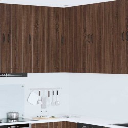 Sonata H Горен кухненски шкаф Кафяв дъб 57 x 57 x 100 см Инженерно дърво - Bucătării modulare