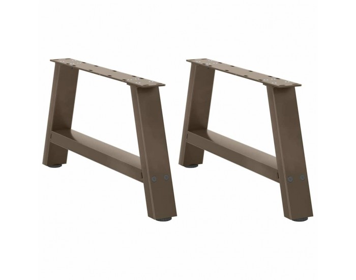 Sonata H Крака за масичка за кафе, А-образни, 2 бр., 60 x (30-31) см, стомана