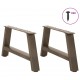 Sonata H Крака за масичка за кафе, А-образни, 2 бр., 60 x (30-31) см, стомана