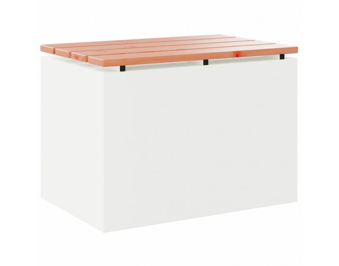 Sonata H Градинска пейка Бяло 60 x 40 x 43 см Стомана
