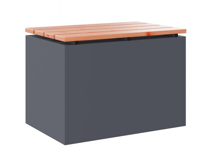 Sonata H Градинска пейка Антрацит 60 x 40 x 43 см Стомана