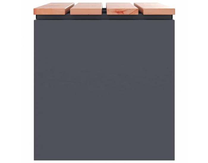 Sonata H Градинска пейка Антрацит 60 x 40 x 43 см Стомана