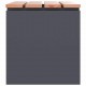 Sonata H Градинска пейка Антрацит 60 x 40 x 43 см Стомана