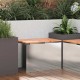 Sonata H Градинска пейка Сребрист 60 x 40 x 43 см Неръждаема стомана