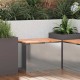 Sonata H Градинска пейка Сребрист 60 x 40 x 43 см Поцинкована стомана