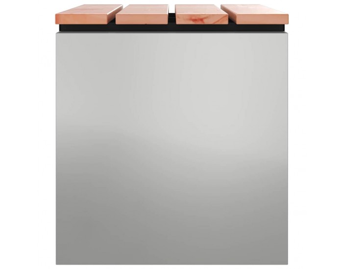 Sonata H Градинска пейка Сребрист 60 x 40 x 43 см Поцинкована стомана