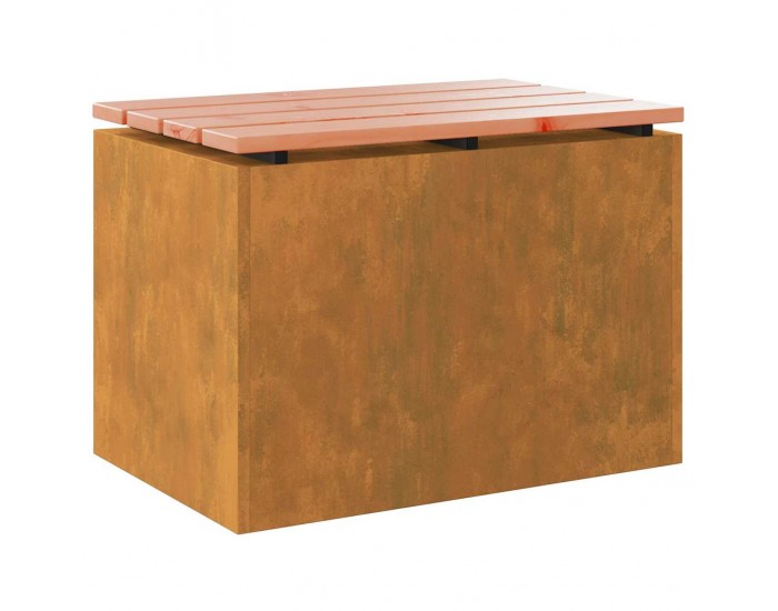 Sonata H Градинска пейка Ръждясало 60 x 40 x 43 см Патинираща стомана