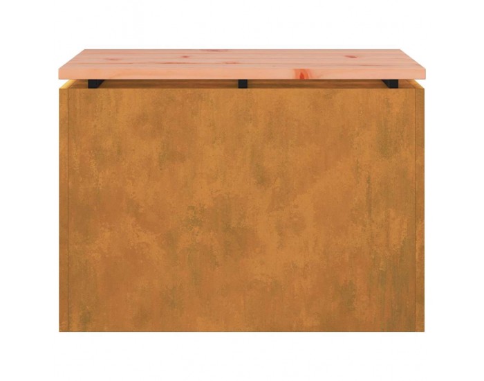 Sonata H Градинска пейка Ръждясало 60 x 40 x 43 см Патинираща стомана