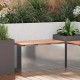 Sonata H Градинска пейка Сребрист 80 x 40 x 43 см Поцинкована стомана