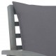 Sonata Set mobilier grădină cu pernă, 5 piese, gri, lemn masiv acacia