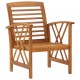 Sonata Set mobilier de grădină, 5 piese, lemn masiv de acacia