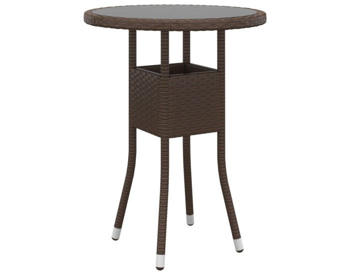 Sonata Set mobilier de grădină, 5 piese, maro, poliratan
