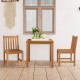 Sonata H Градински комплект за хранене от 3 части, 80x80 см, масивно тиково дърво