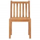 Sonata H Градински комплект за хранене, 5 части, 80x80 см, масивно тиково дърво
