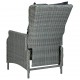 Sonata Set mobilier exterior cu perne, 9 piese, gri deschis, poliratan