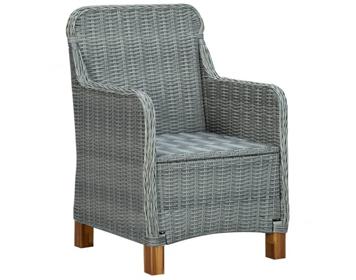 Sonata Set mobilier de exterior cu perne,7 piese,gri deschis,poliratan