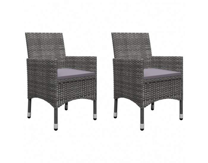Sonata H Градински трапезен комплект, 5 части, сив