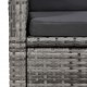 Sonata H Градински трапезен комплект, 5 части, сив