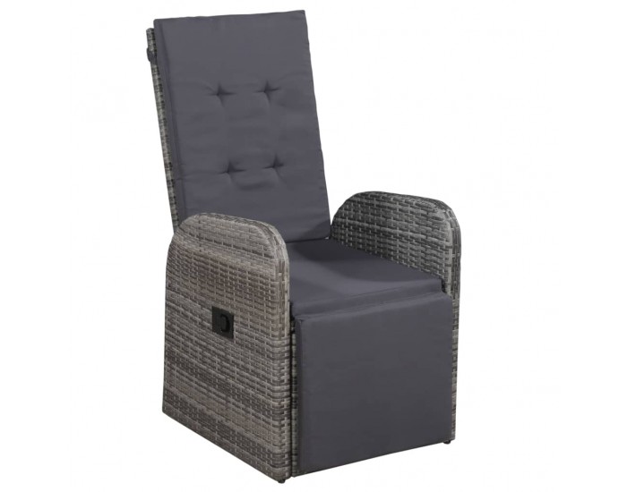 Sonata H Градински трапезен комплект, 5 части, сив