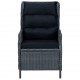 Sonata H Градински трапезен комплект, 7 части, тъмносив