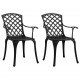 Sonata H Бистро комплект, 3 части, лят алуминий, черен