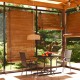 Sonata H Градински трапезен комплект, 3 части, сив