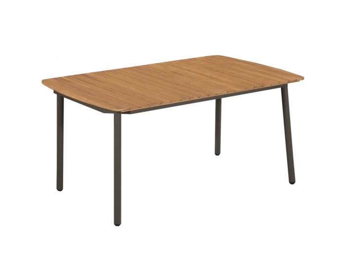 Sonata H Градински трапезен комплект, 5 части, полиратан, кафяв