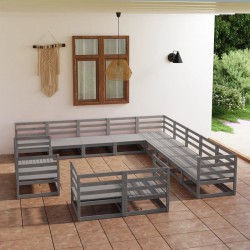 Sonata H Градински лаундж комплект, 13 части, бор масив - Seturi pentru exterior