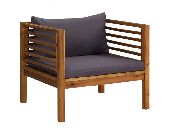 Sonata Set mobilier de grădină cu perne, 5 piese, lemn masiv acacia