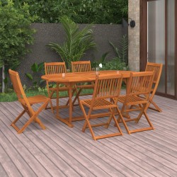 Sonata H Градински трапезен комплект, 7 части, 180x90x75см, акация масив - Seturi pentru exterior