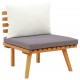 Sonata Set mobilier de grădină cu perne, 8 piese, lemn masiv acacia