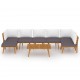 Sonata Set mobilier de grădină cu perne, 8 piese, lemn masiv acacia