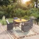 Sonata H Градински трапезен комплект 5 части с възглавници сив полиратан