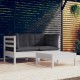 Sonata Set mobilier grădină cu perne, antracit, 3 piese, lemn de pin