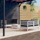 Sonata Set mobilier grădină cu perne antracit, 5 piese, lemn de pin