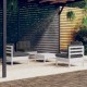 Sonata Set mobilier grădină cu perne antracit, 5 piese, lemn de pin