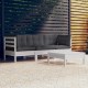 Sonata Set mobilier grădină cu perne antracit, 4 piese, lemn de pin