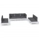 Sonata Set mobilier grădină cu perne, 7 piese, lemn masiv de pin