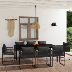 Sonata H Градински трапезен комплект, 9 части, черен - Seturi pentru exterior