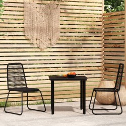 Sonata H Градински трапезен комплект, 3 части, черен - Seturi pentru exterior
