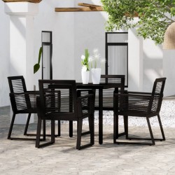 Sonata Set de mobilier pentru grădină, 5 piese, negru