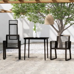Sonata H Градински трапезен комплект, 3 части, черен - Seturi pentru exterior
